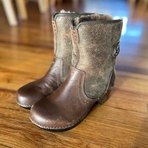Dansko Harper Brown Lined Boots Size 38